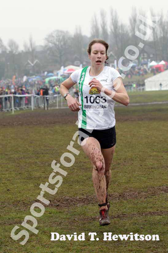 Stephanie Twell during the McCain World Cross Country Trials and Inter Counties.